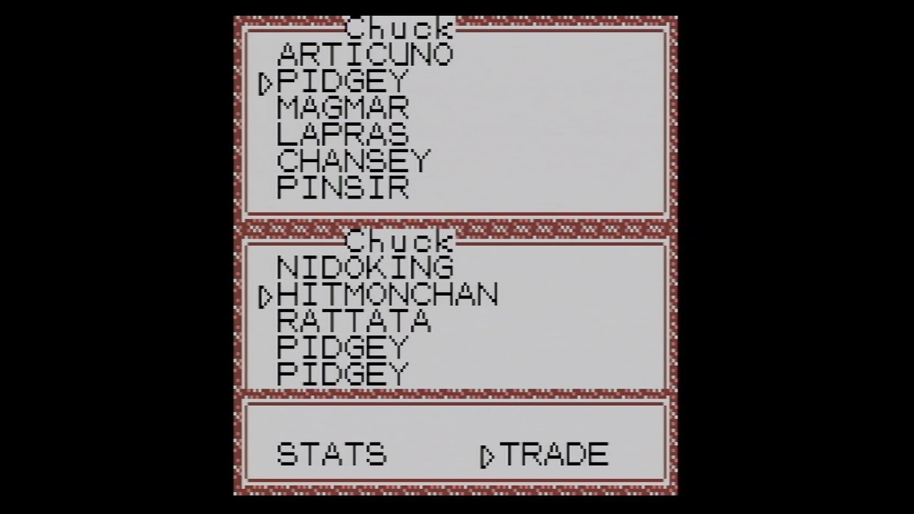 Pokemon Red/Blue - Trading over more pokemon from Blue to Red
