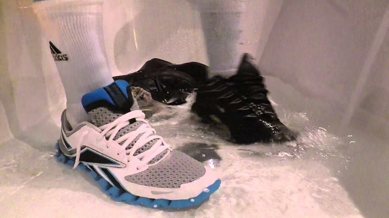 REEBOK and NIKE brand new getting slowly wet