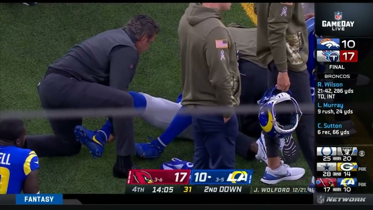 Cooper Kupp doubts injury after receiving the ball