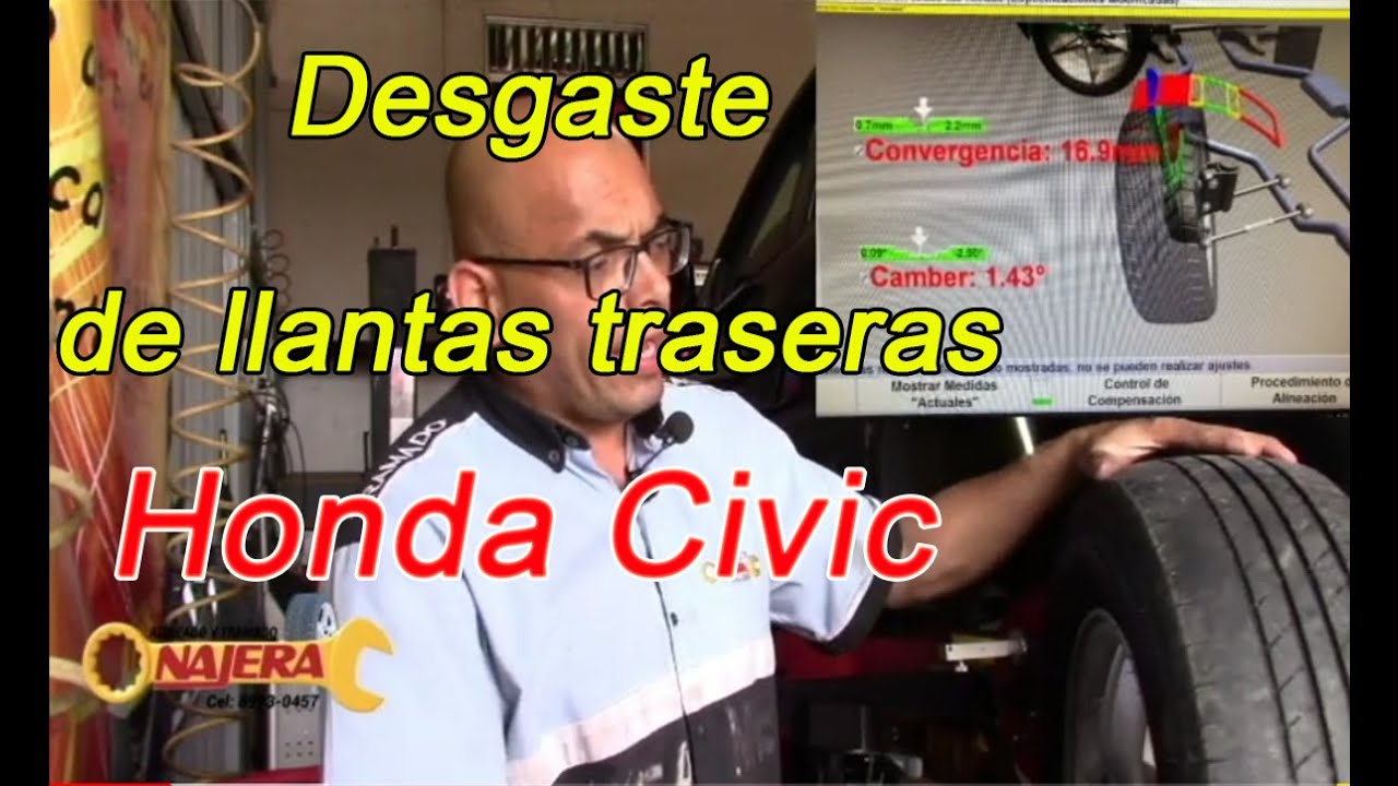 Como corregir desgaste de llantas traseras en Honda