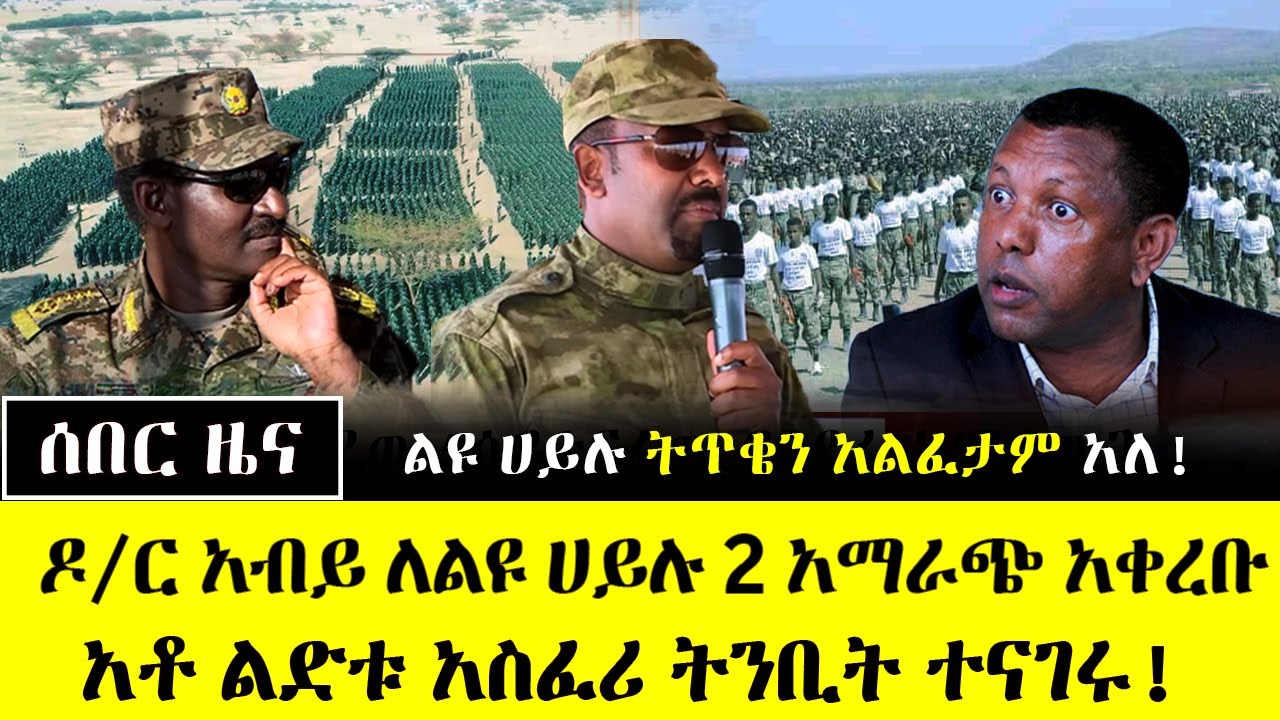 ሰበር ዜና - ሰበር መግለጫ ተሰጠ! ዶ/ር አብይ ለልዩ ሀይሉ 2 አማራጭ አቀረቡ | አቶ ልደቱ አስፈሪ ትንቢት ተናገሩ ለዶ/ር አብይ መልዕክት | Ethiopia