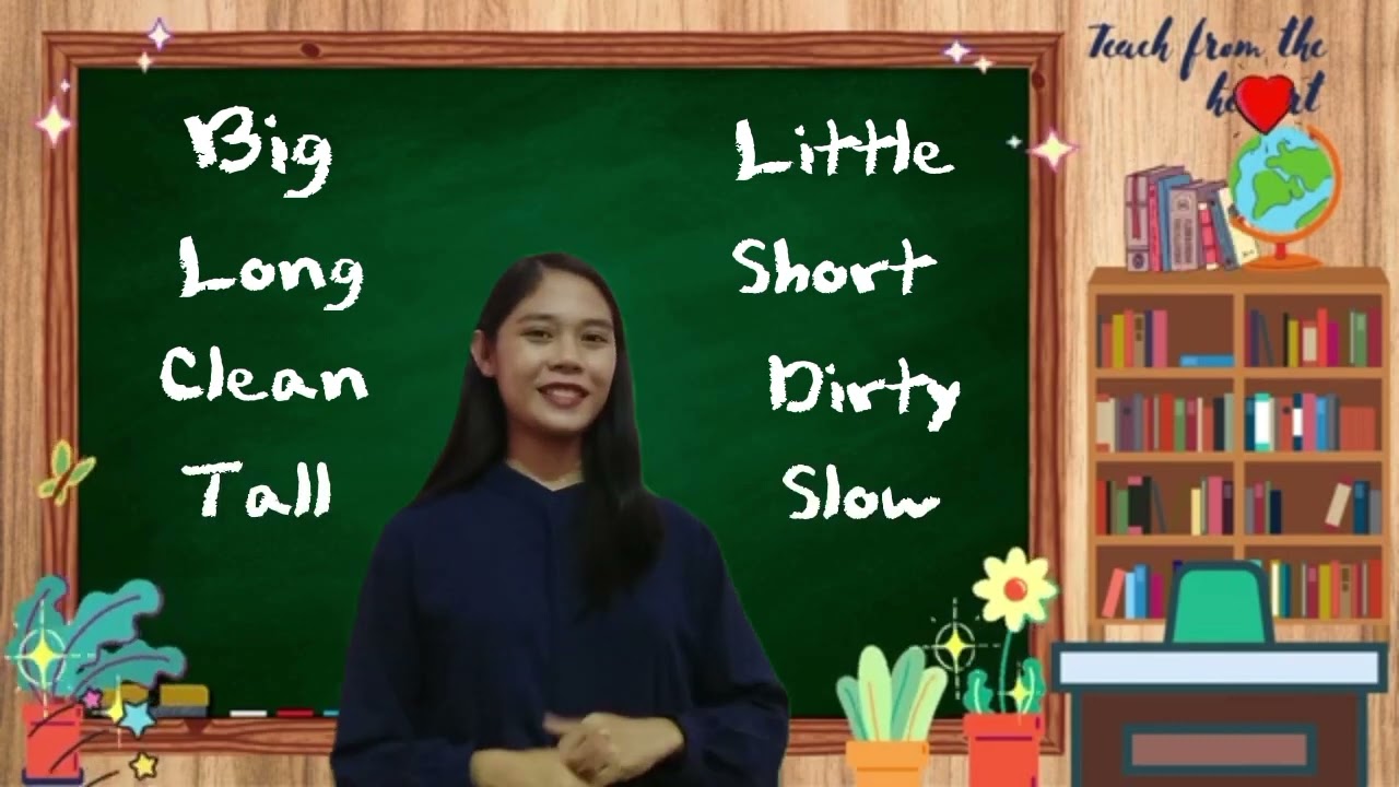 Recognize describing words for people, object, things and places.