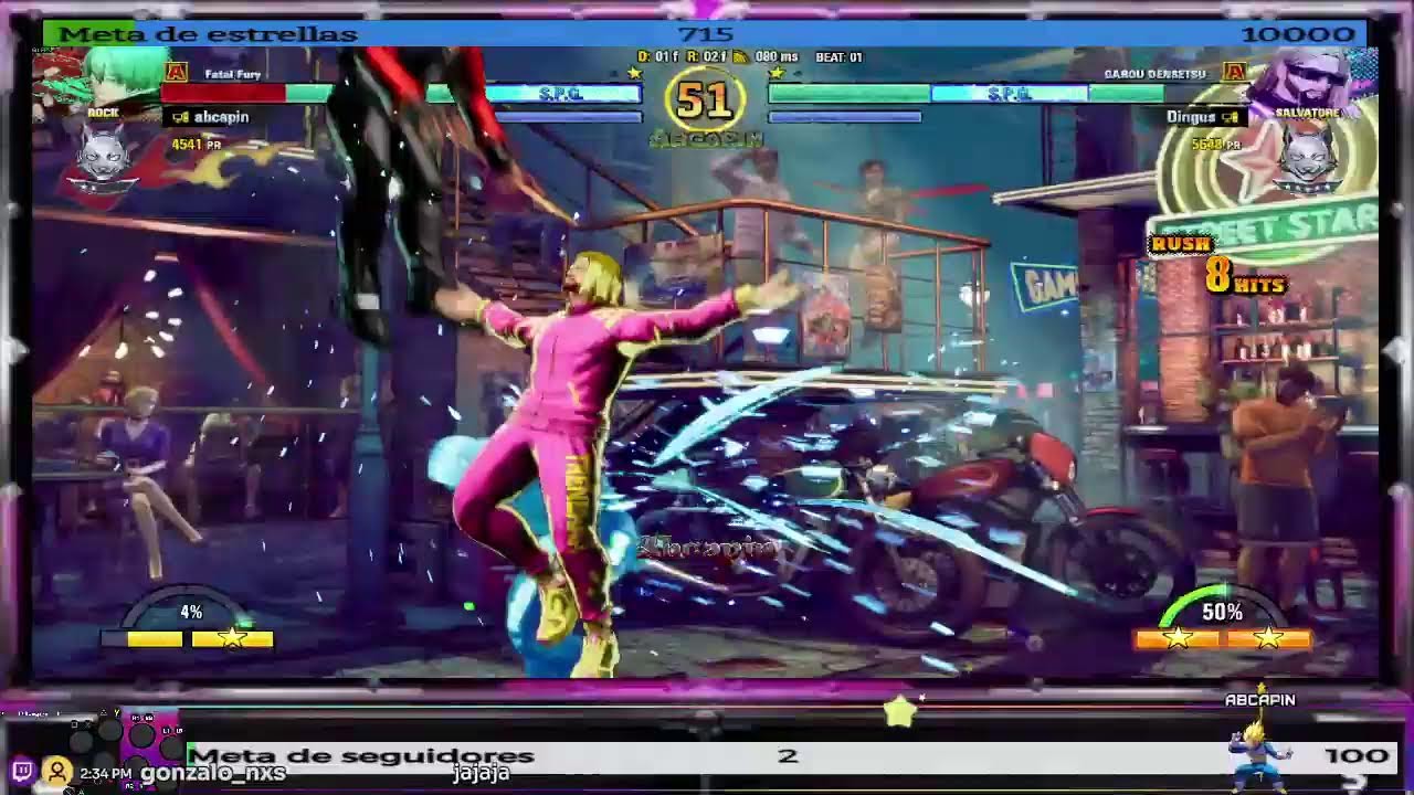 retas kof o fornite o garou cotw