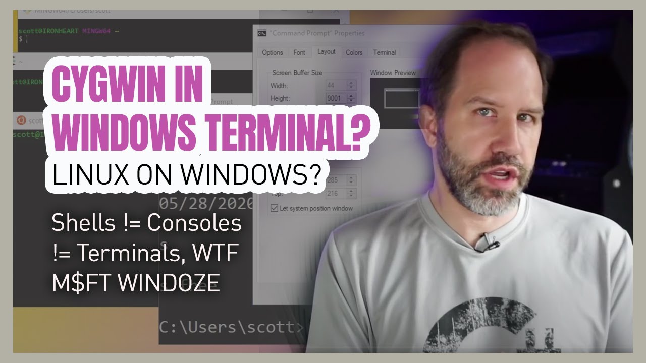Cygwin в терминале Windows? Linux в Windows? Оболочки != Консоли != Терминалы, чё за фигня M$FT W...