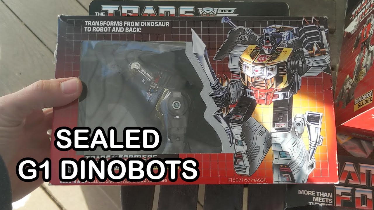 SEALED G1 TRANSFORMERS! Unopened Dinobots! - Live Vintage Toy Hunting
