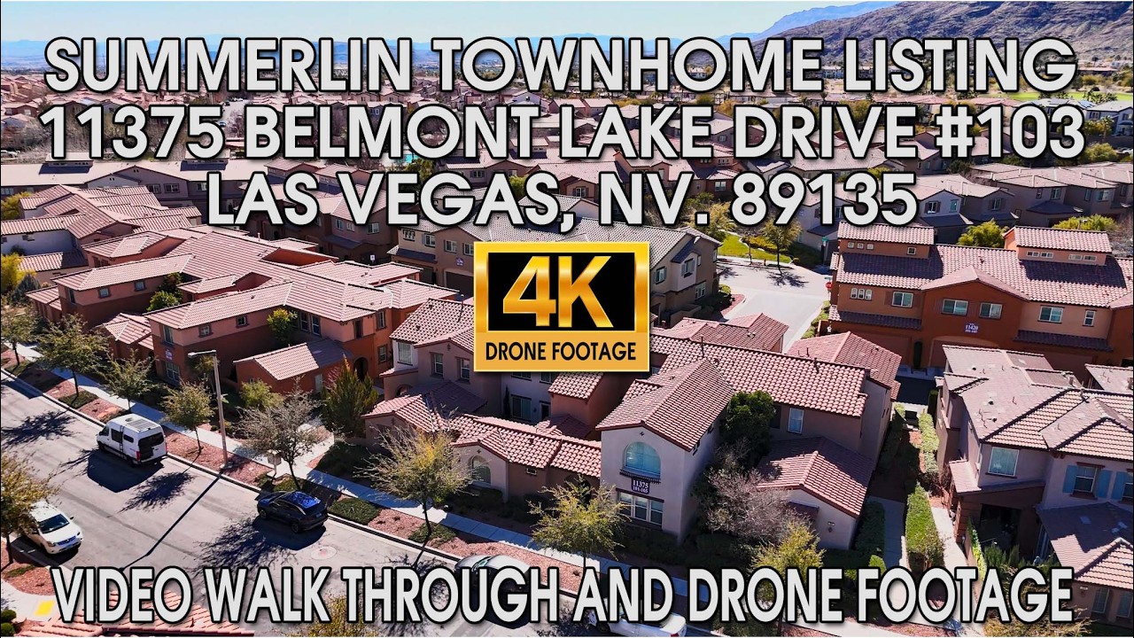 Summerlin Townhome Listing 11375 Belmont Lake Drive #103 Las Vegas, NV  89135