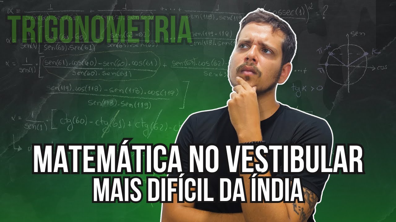 😲 QUALQUER ALUNO INDIANO SABE RESOLVER ESSA QUESTÃO 😲 - #trigonometry  #concurso #matematica #india