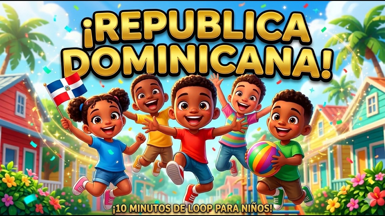 Jueguitos en Dominicana 🇩🇴 | Loop 10 Minutos Canción Infantil | Mundo Bebé