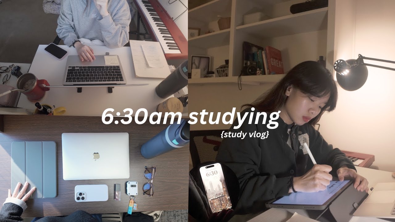 6:30 AM Productive Mornings ☕️☀️ | early mornings and research because I am falling behind