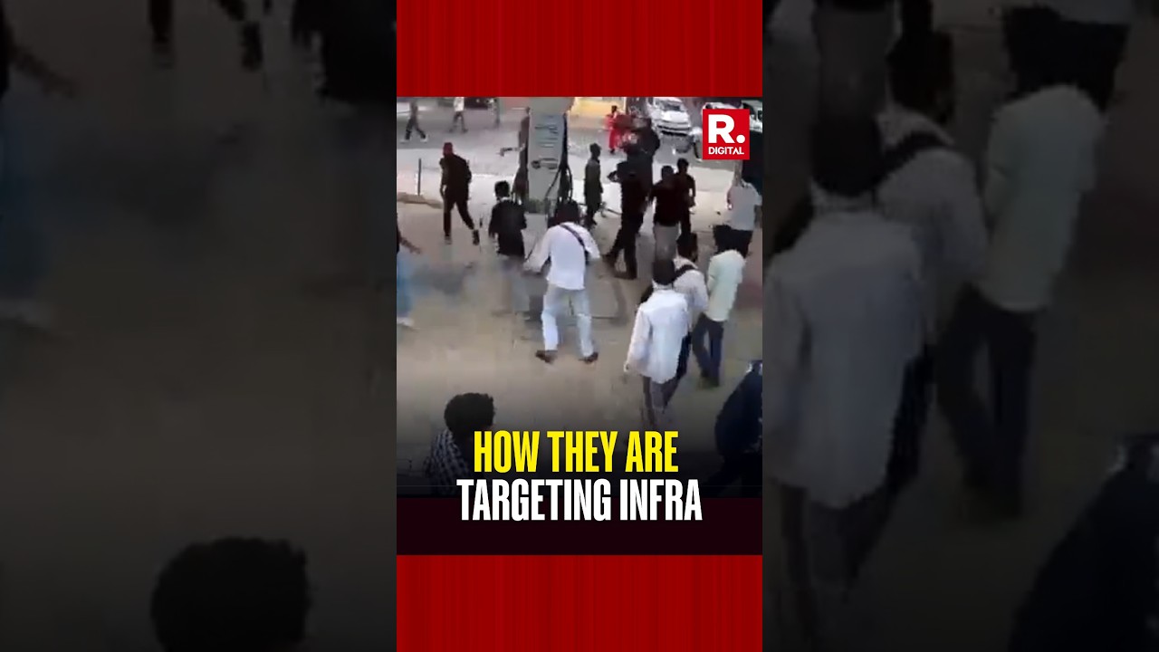 CCTV Shows CJP 'Protesters' Attacking Petrol Pump at Jantar Mantar