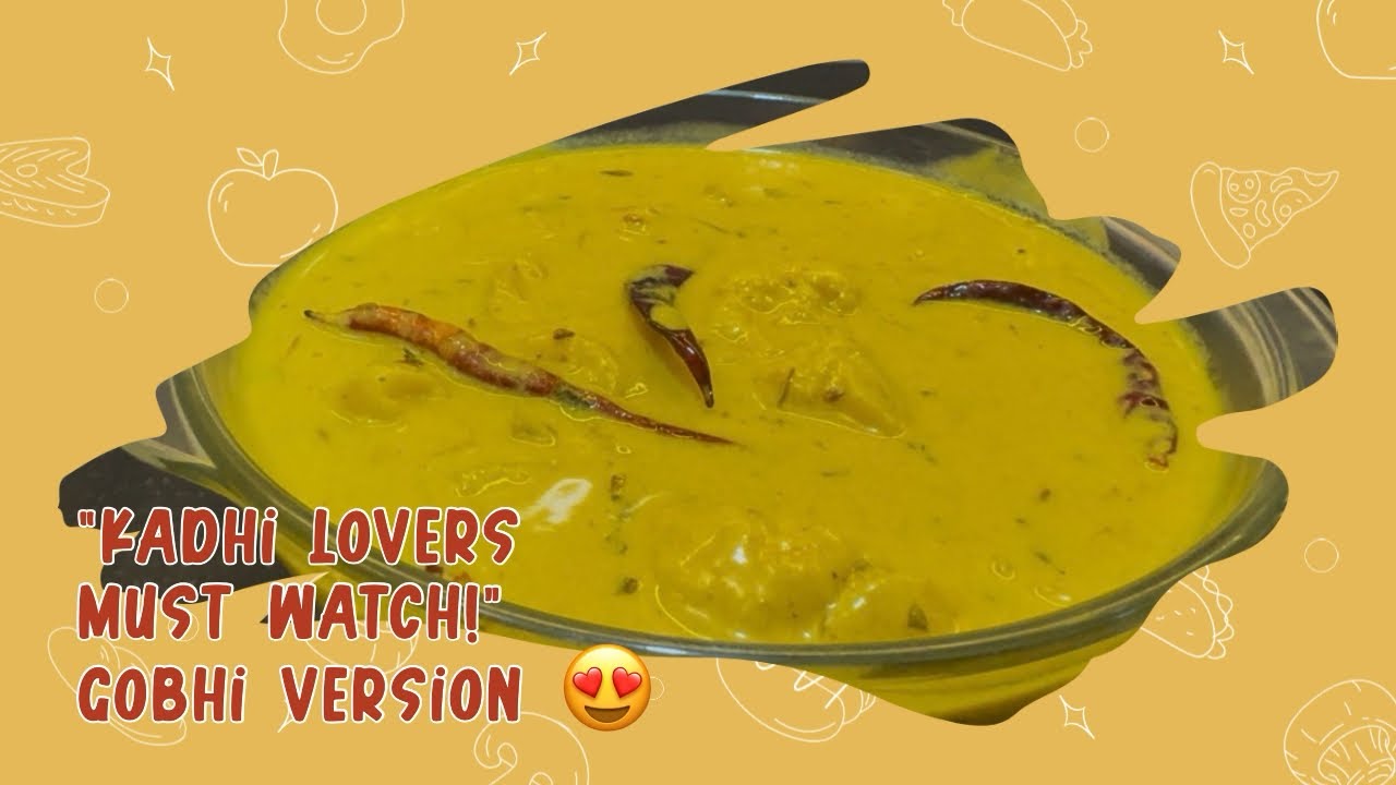 No Pakoda Kadhi! Try this creamy Gobhi Wali Kadhi – simple, healthy & full of flavor ❤️🥣 at home! 😍!