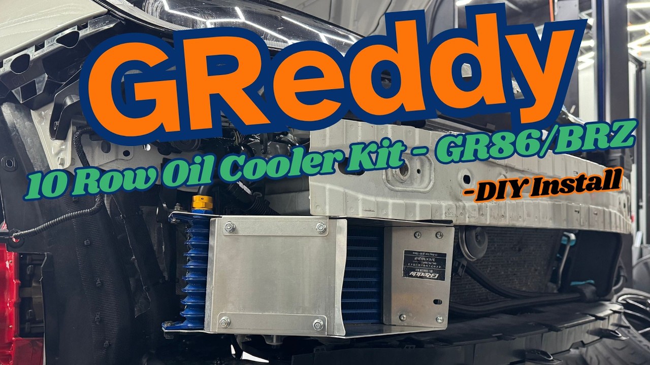 Комплект масляного радиатора GReddy на 10 рядов - GR86/BRZ - видеоинструкция по самостоятельной у...