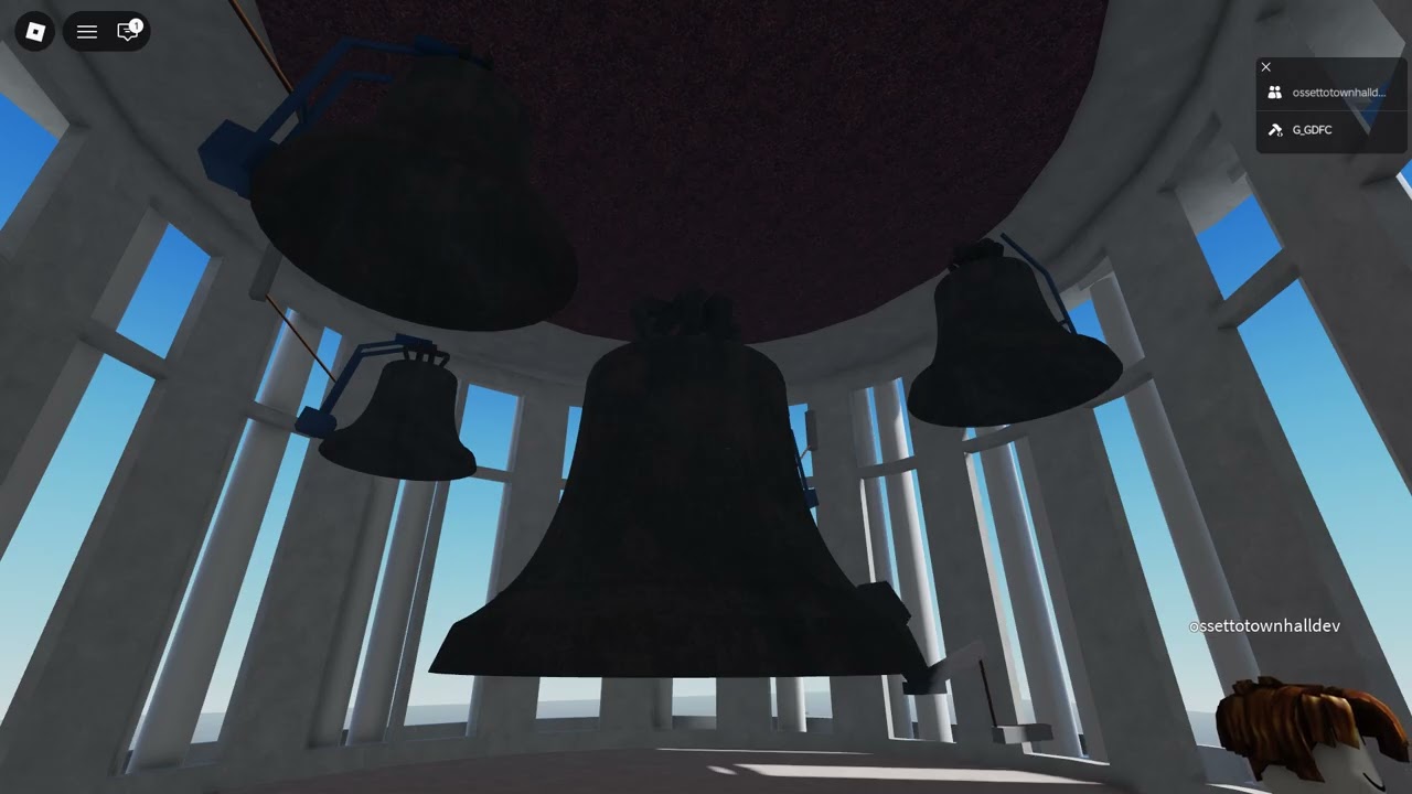 Nottingham Council House clock strikes noon on roblox