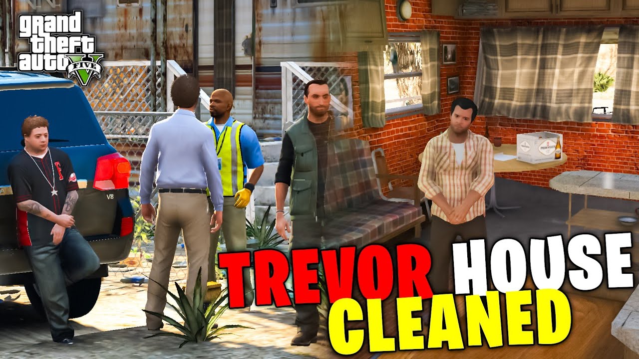 TREVOR HOUSE GOT CLEANED | 30%WORK DONE | Real  Mods #725 | GTA 5 |