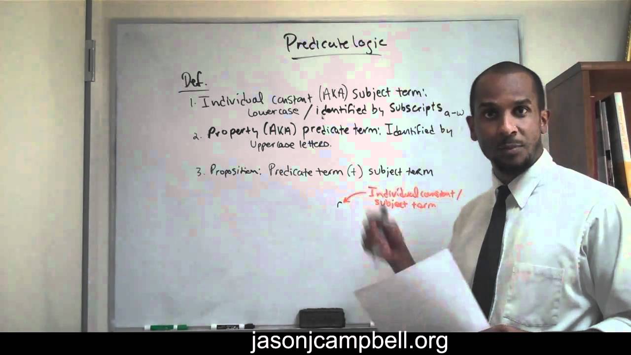1.  Logic Lecture: Introduction to Predicate Logic
