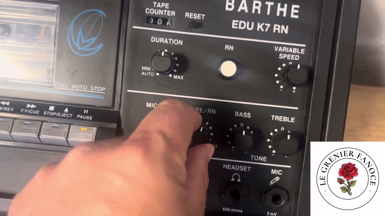 Lecteur Enregistreur Cassette Audio Barthe Edu K7 Rn Enregistreur K7