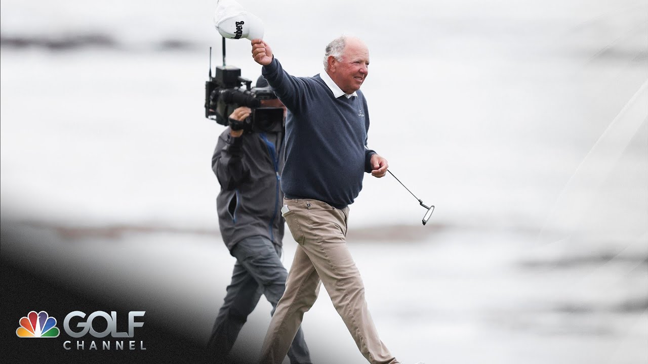 Mark O'Meara birdies No. 17 at Pebble Beach for the final time | Golf Channel