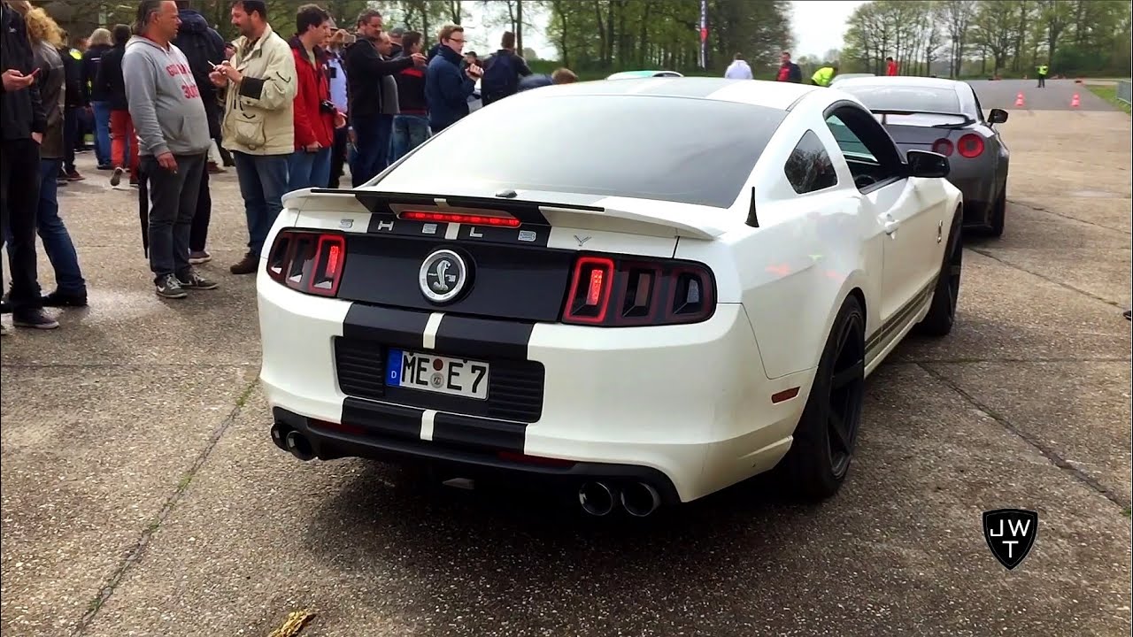 LOUD 2013 Ford Mustang Shelby GT500 REVS, Drag Races & Accelerations! Exhaust Sounds!