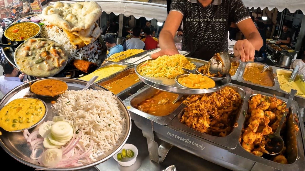 Cheapest Thali In INDIA Kolkata Famous Street Food | 2 Sabji & Rice @tweediefamily