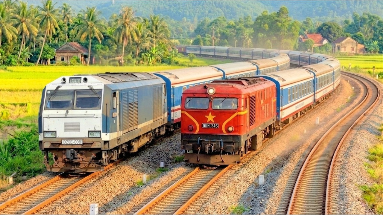 70 Trains In Vietnam 2026 - Beautiful Diesel Trains