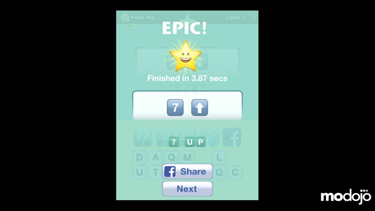 Emoji Pop Walkthrough Level 1 (iPhone/iPad)