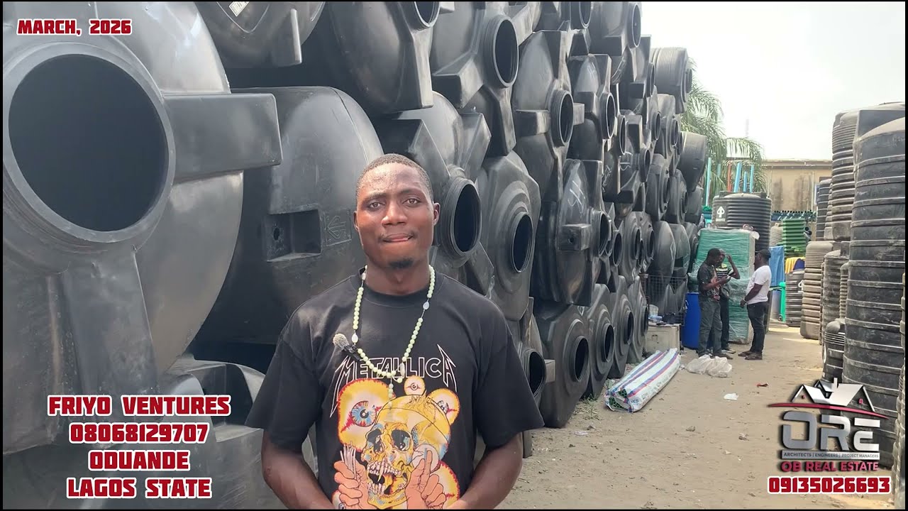 [March 2026] Current Prices of Water Tanks and Plumbing Materials in Lagos State, Nigeria