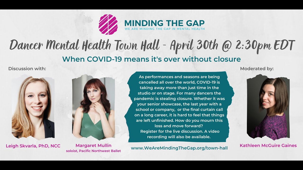 Dancer Mental Health Town Hall #2: when COVID-19 means it's over without closure