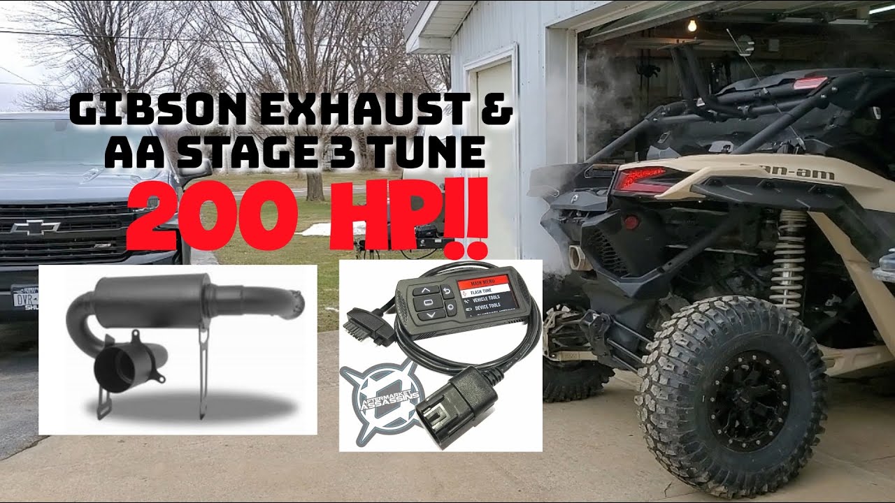 Установка выхлопной системы Gibson и настройка Stage 3 на Can Am X3 2021 года