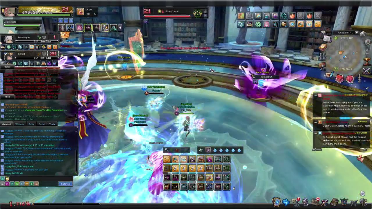 Aura Kingdom Online - SLV 21 Wizard Solo Carry Vault of Eternity 5-P Floor 1 - Floor 12