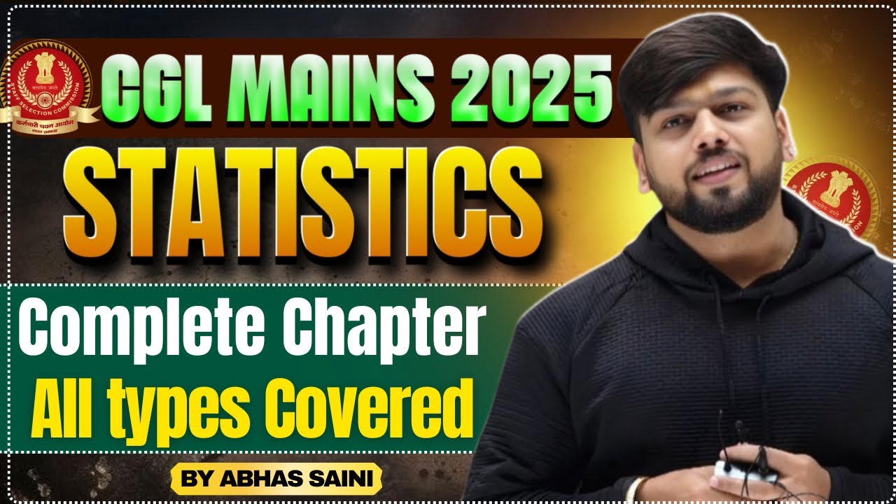 NICHOD : COMPLETE STATISTICS FOR COMPETITIVE EXAMS ! ALL TYPED COVERED FOR SSC CGL MAINS 2025 ! #ssc