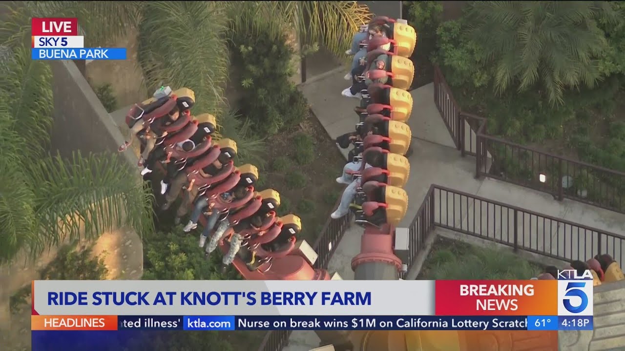 Live coverage: Riders stranded in mid-air after ride malfunctions at Knott's Berry Farm