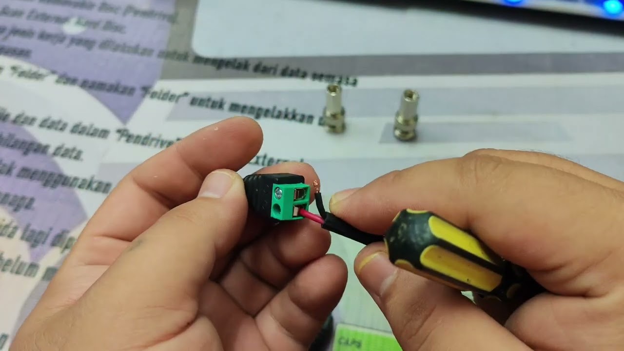 Cara penyambungan cable cctv