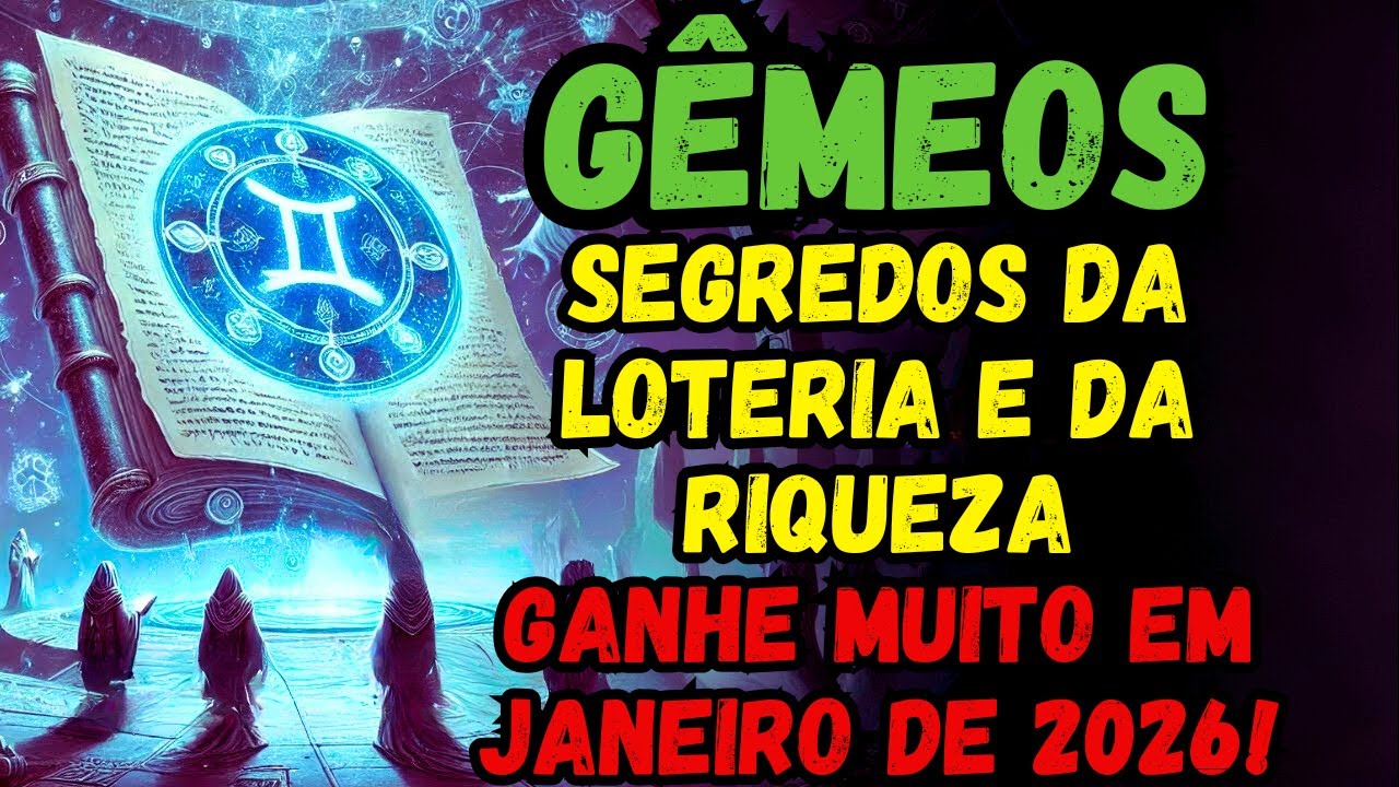 ✨ GÊMEOS♊ | Segredos da Loteria e da Manifestação de Riqueza em Janeiro de 2026 Revelados 💰🌟