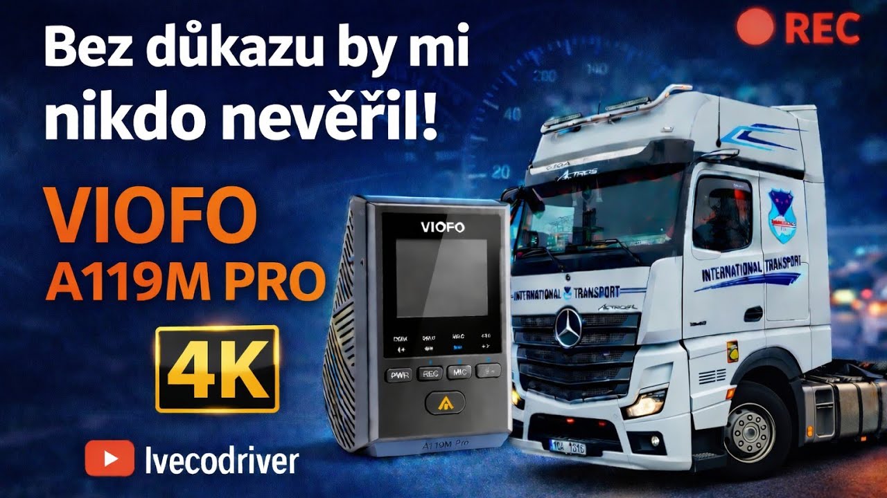 Bez vyzkou&scaron;en&iacute; bych tomu nevěřil: VIOFO A119M PRO 4K překvapila 😳