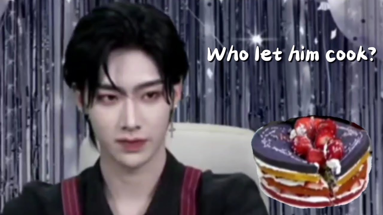 Ricky struggling to make a cake for 4 minutes and 43 seconds