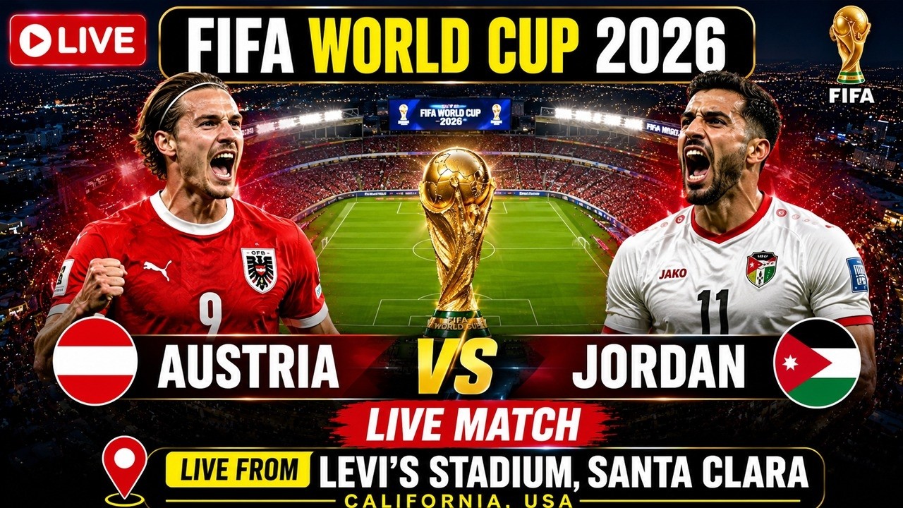 Live from Levi's Stadium | Austria vs Jordan LIVE | FIFA World Cup 2026 LIVE | Football LIVE