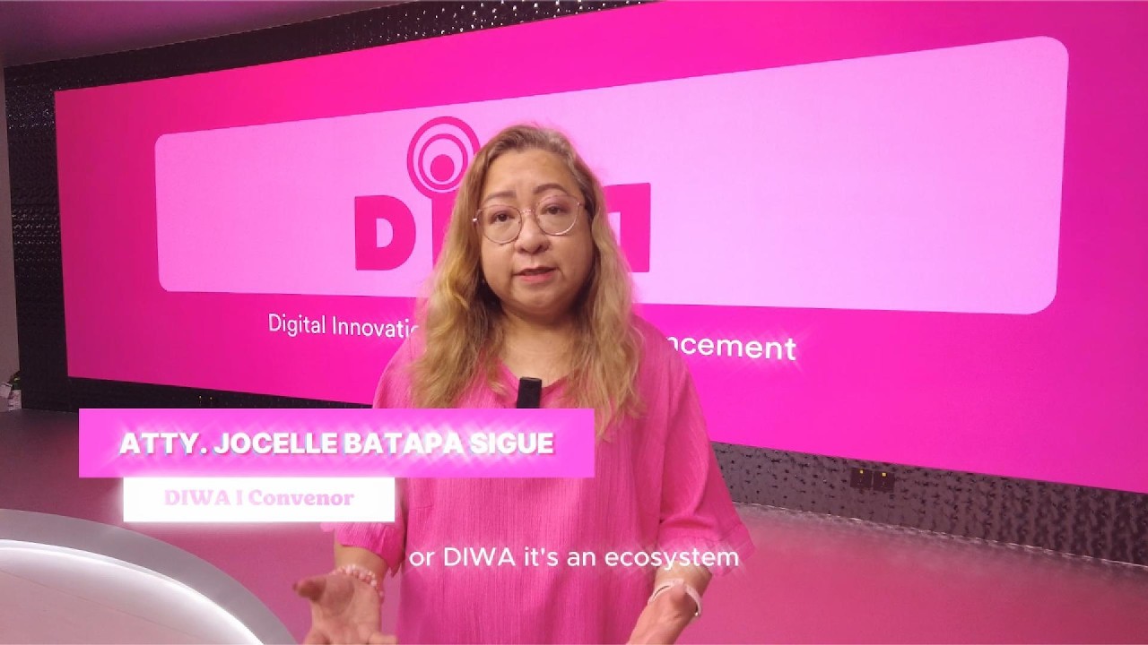 Адвокат Джоселл Батапа из onTNC продолжает свое выступление на встрече DIWA в первом квартале.