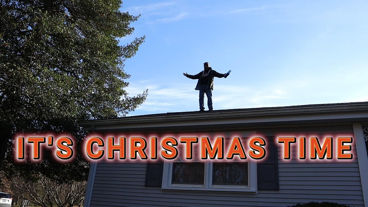 Christmas lights and blowups