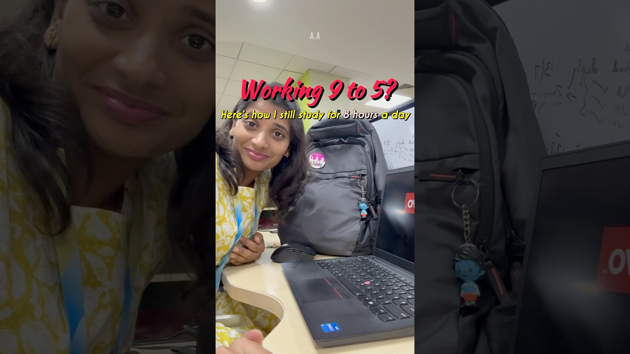 8 Hour Study Routine with a Full-Time Job!🔥 #upscmotvation #studytips #studymotivation #viral