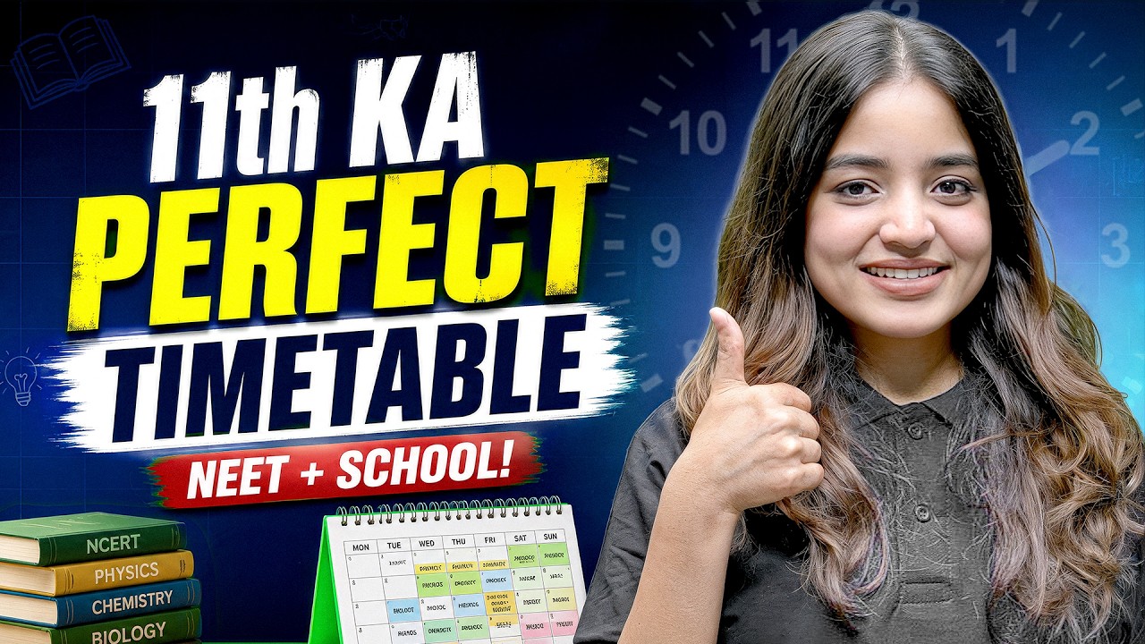 How to Manage Class 11 + NEET Preparation 📚| Daily Time Table | Apeksha Ma'am🔥