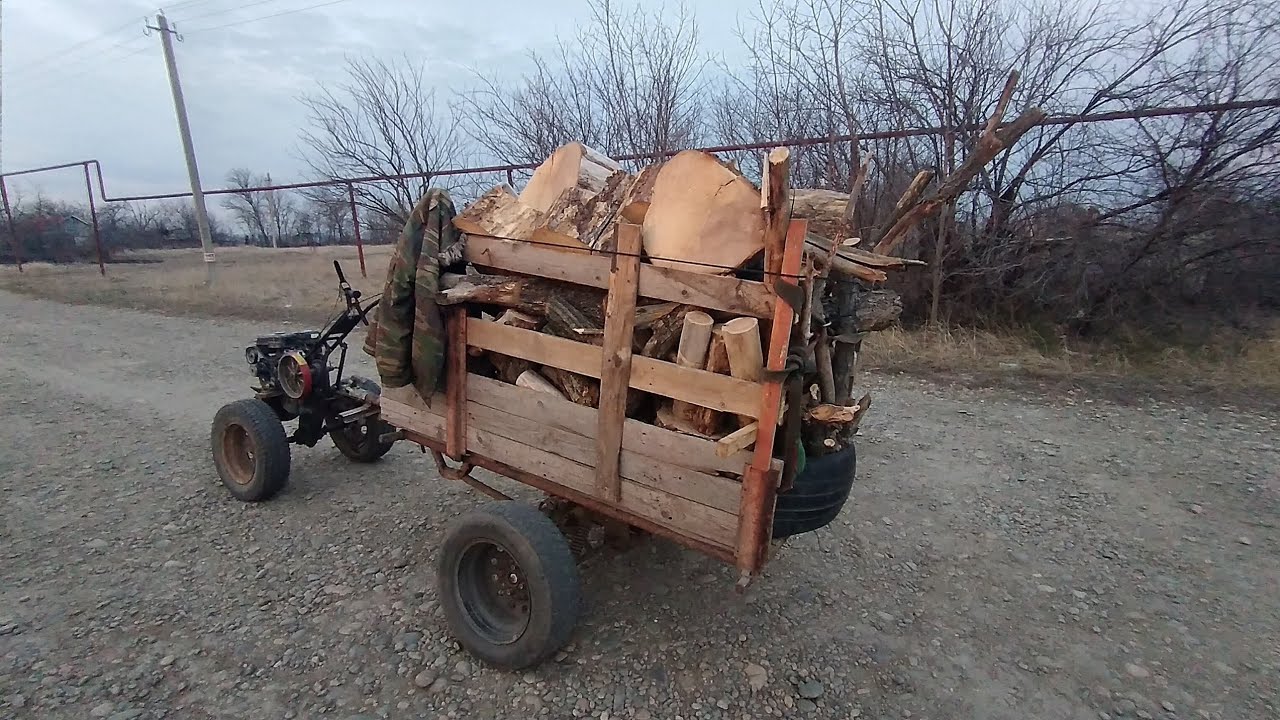 Испытание прицепа для мотоблока на бездорожье. Мотоблок нева мб1 с off-road прицепом.