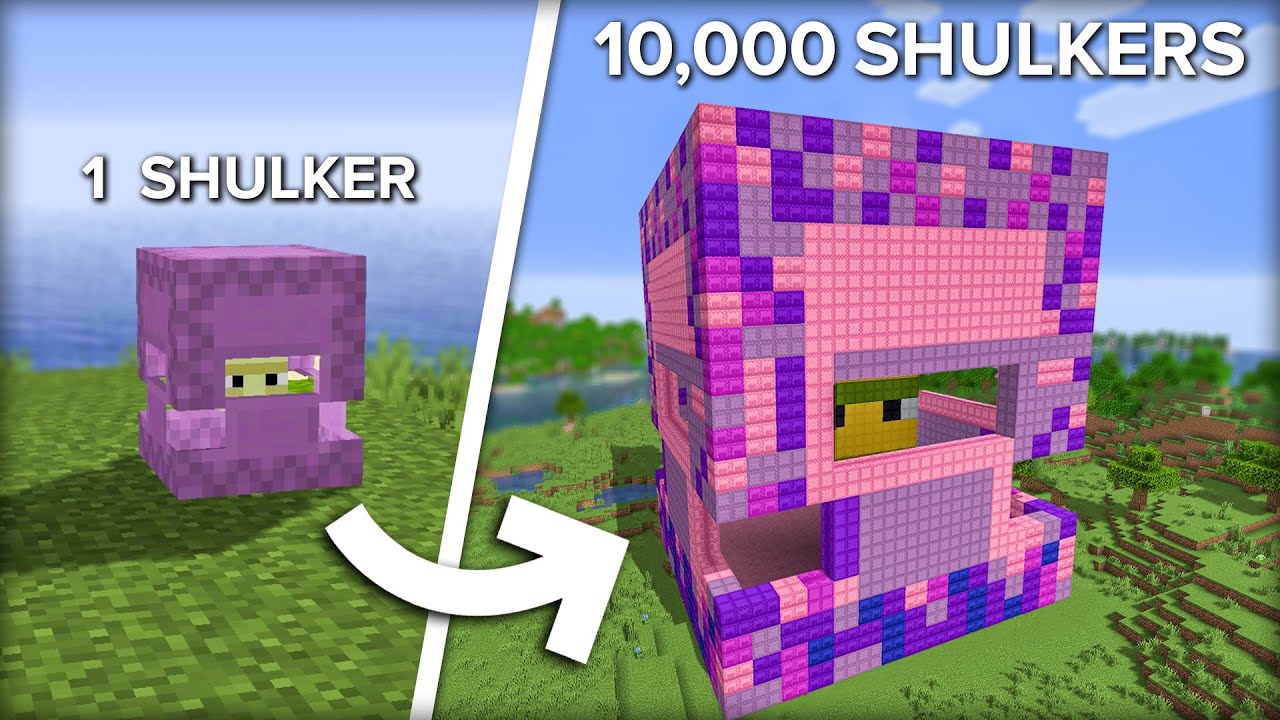 I Built a GIANT Shulker with 10,000 Shulkerboxes