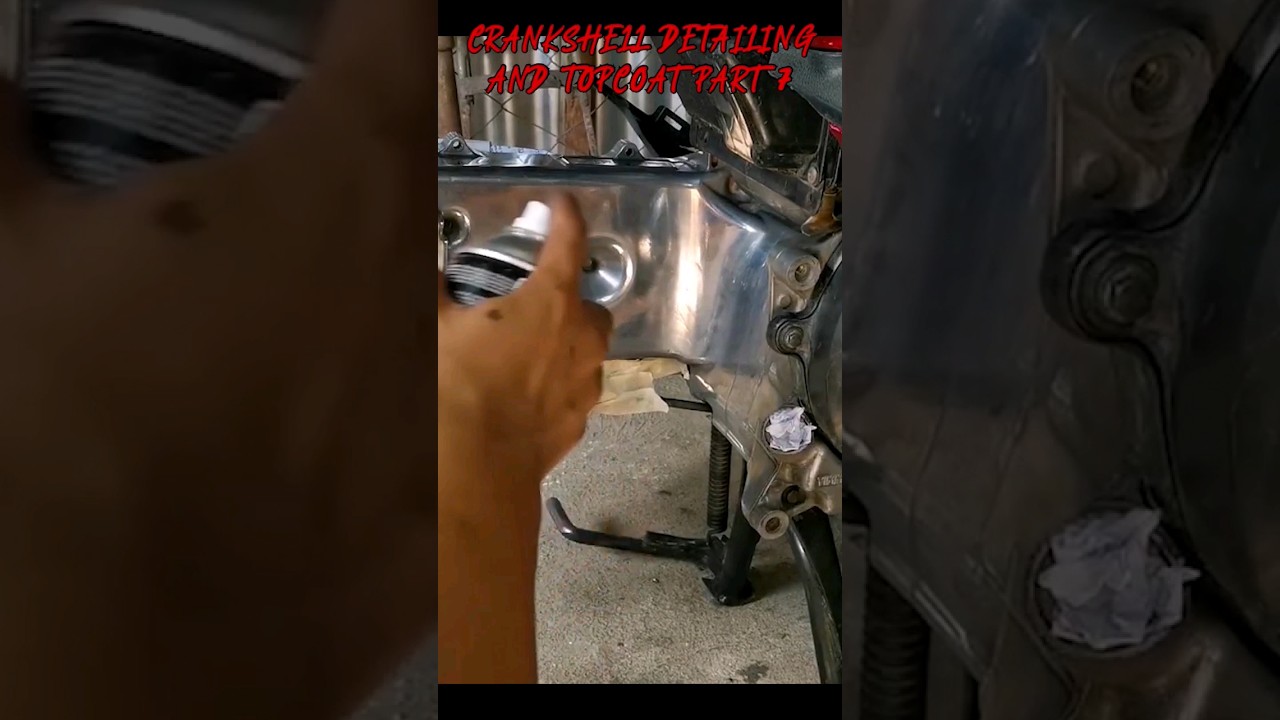 Crankshell Detailing and Applying Topcoat Part 7 #shorts @MioDioWorks