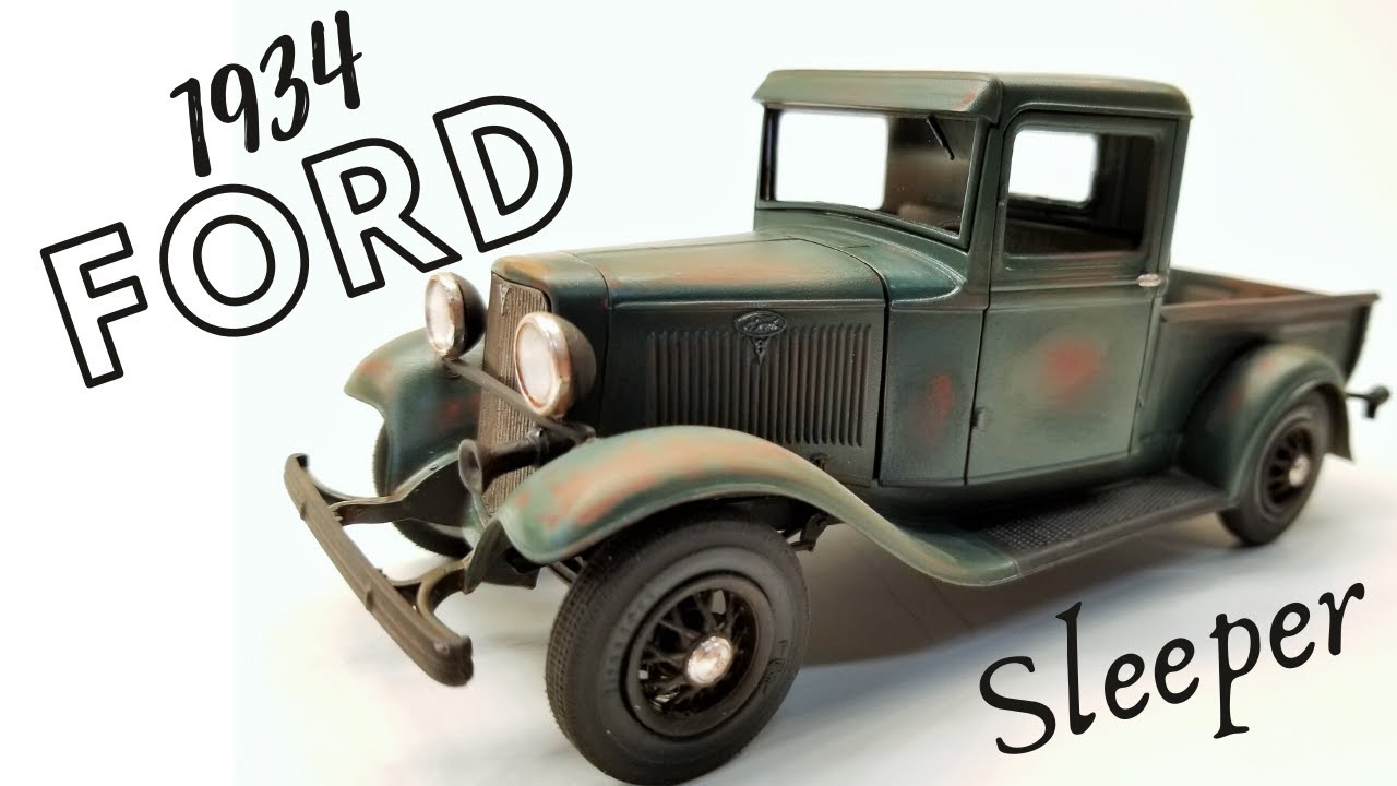 1934 Ford Truck Model By AMT 1:25 Is Completed and Rusty!!