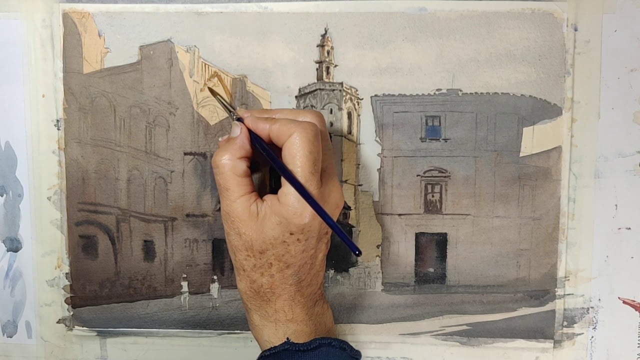 Curso de Acuarela eTrazo | Clase 3  : Iniciación en Acuarela