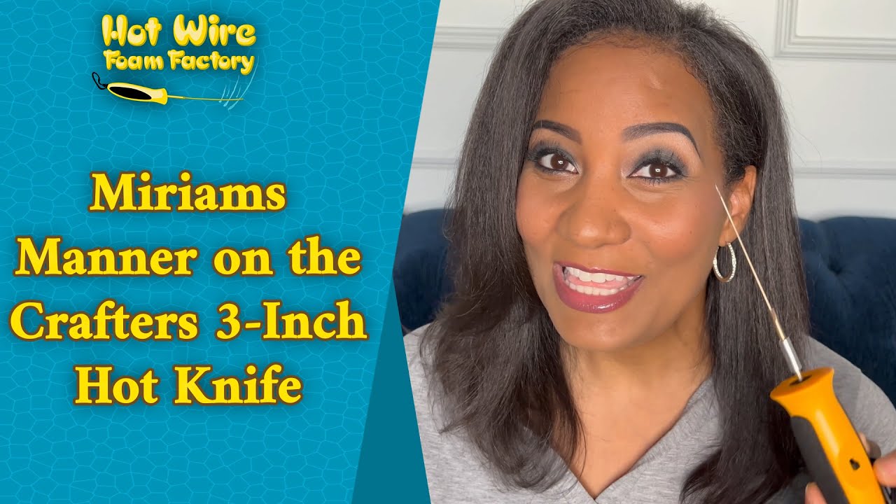 Miriams Manner on the 3-Inch Hot Knife | Hot Wire Foam Factory #christmasvillage #foamcutting