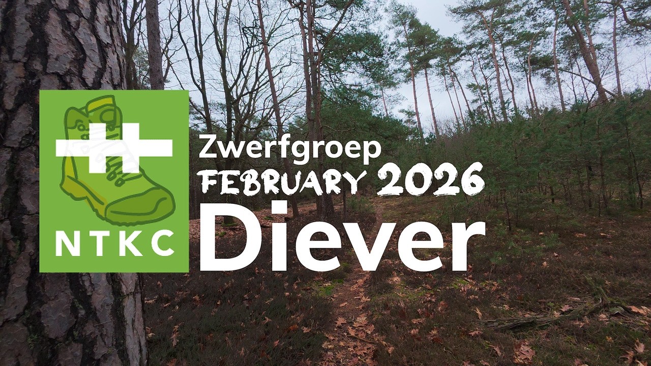 Silent Hiking de NTKC Zwerfgroep tocht van Februari 2026, in Diever