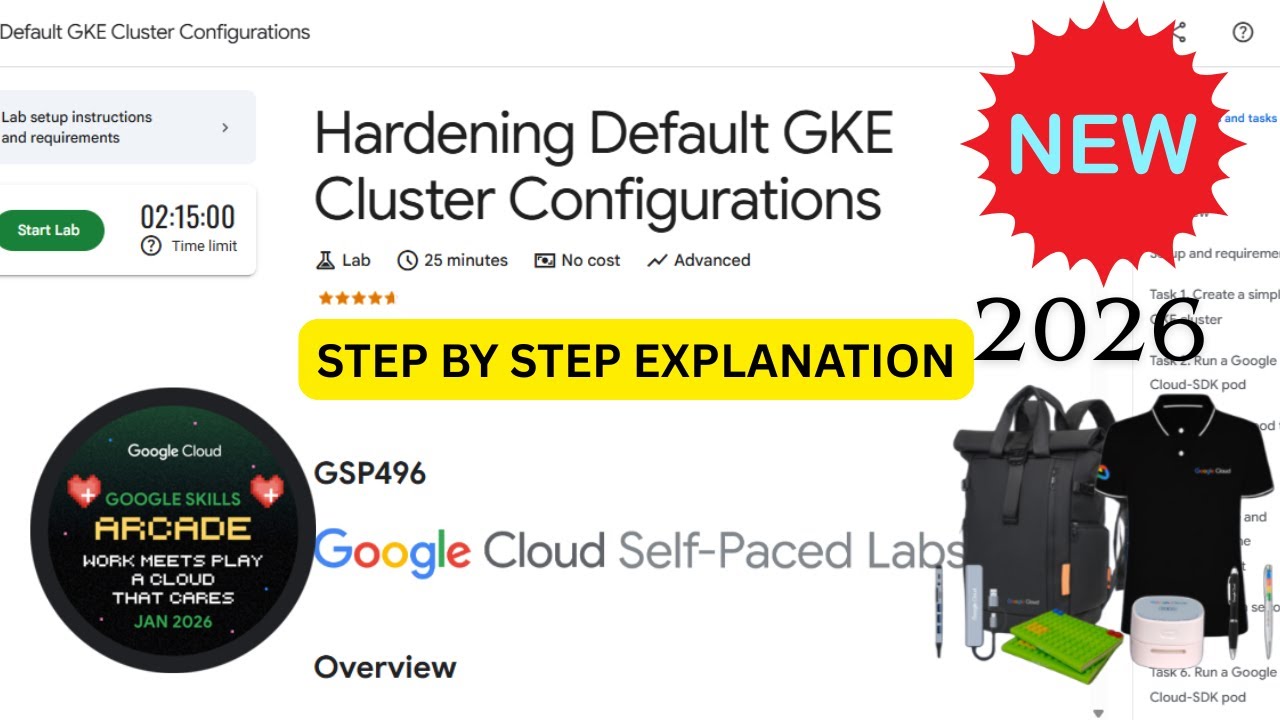 Hardening Default GKE Cluster Configurations | Google Arcade | #GSP496