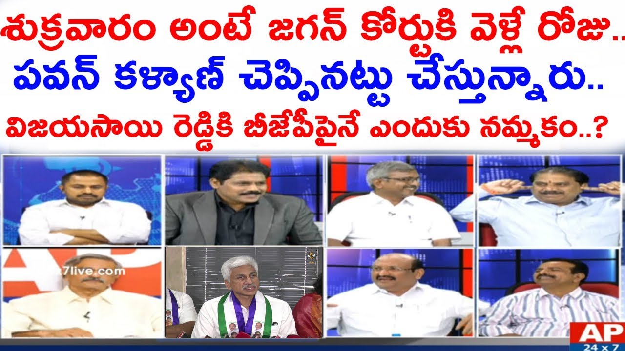 Debate on VijayaSaiReddy Sensational Comments on Congress|YSRCP Alliance withBJP|MorningDebatewithVK