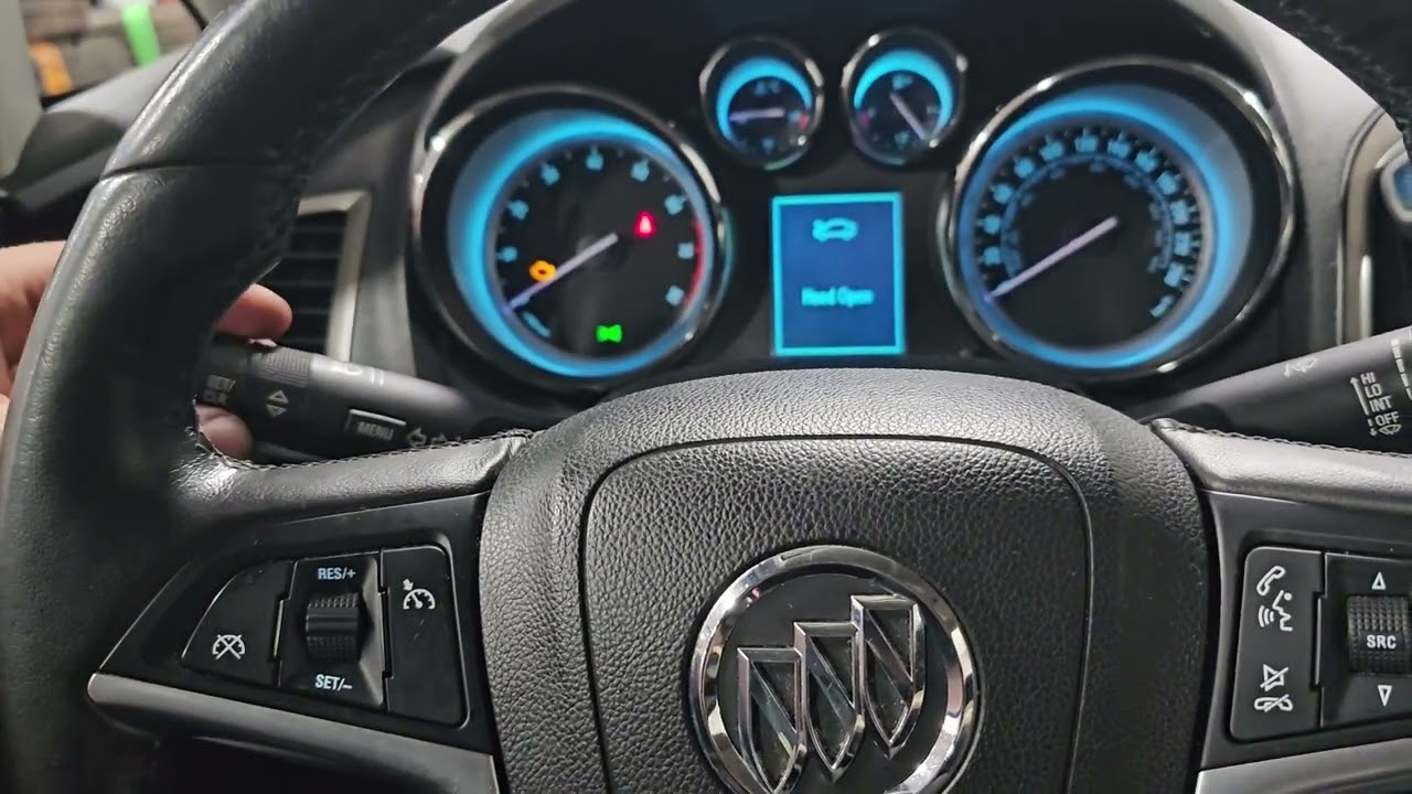 2013 Buick Verano Oil Change Maintenance Light Reset Procedure Turn Off
